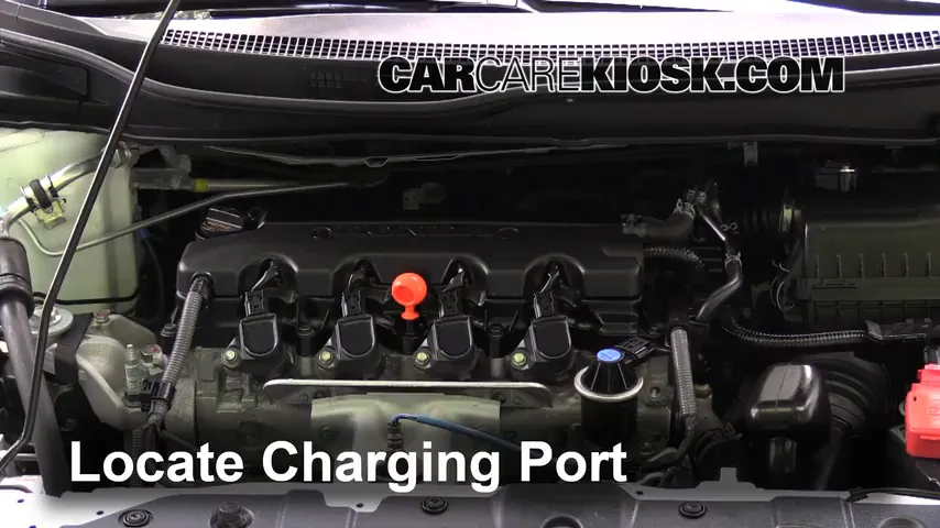 2014 Honda Civic LX 1.8L 4 Cyl. Sedan Air Conditioner Recharge Freon